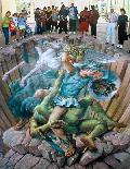 藝術大師 Julian Beever 街頭作畫